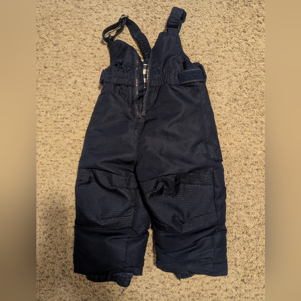 Kids Blue Snow Bib Overalls 12 Months